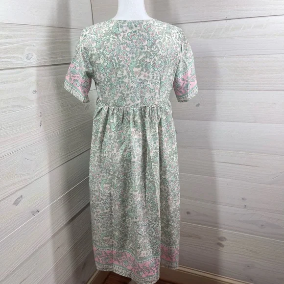 MISSLOOK Folk Floral Print Dress S FREE SHIP - Picture 3 of 6